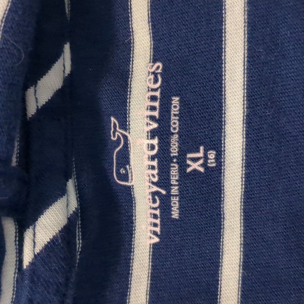 Vineyard vines long sleeve tee shirt with hoodie size XL girls size 16 - Picture 9 of 10